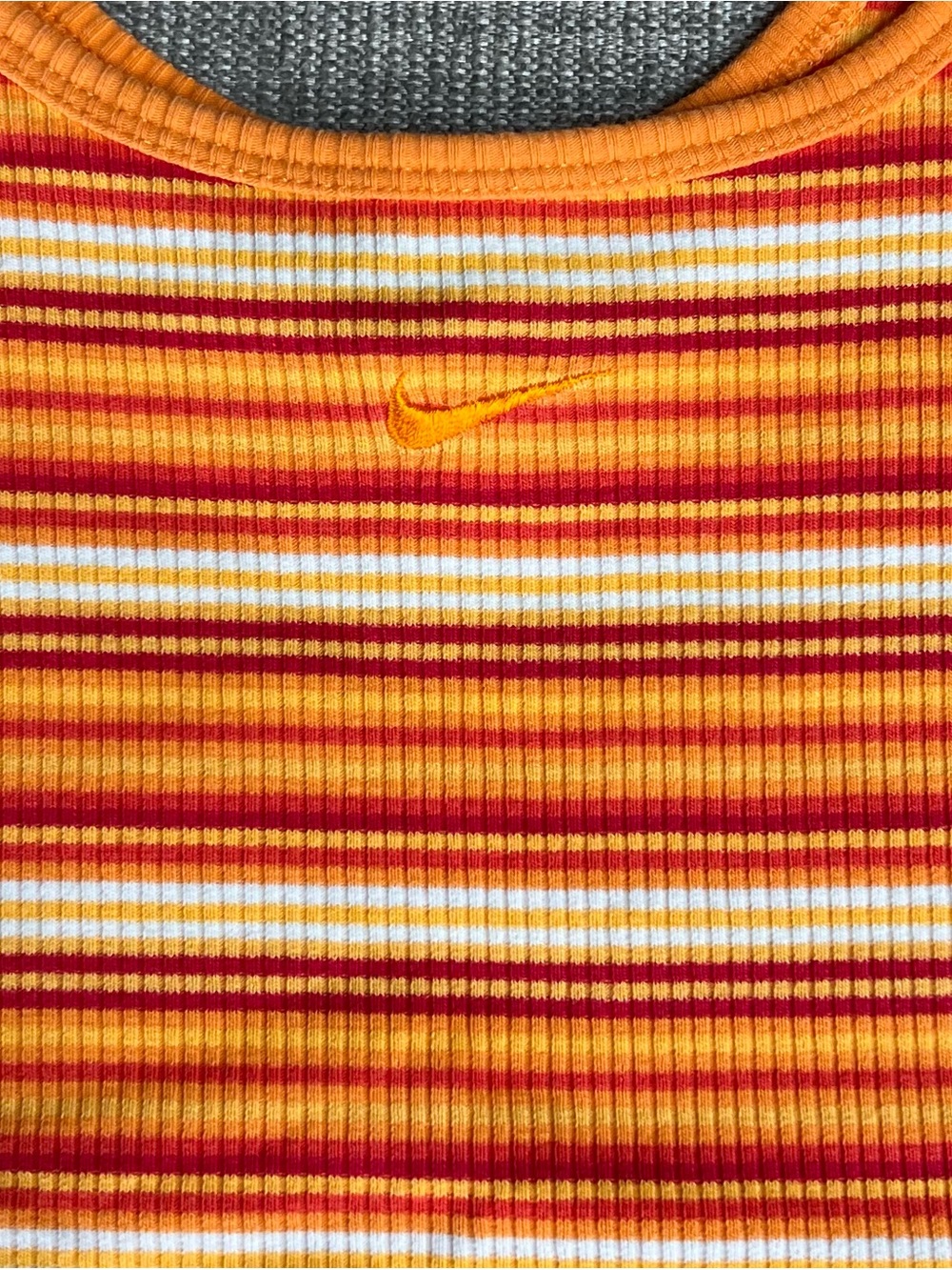 Nike Ribbed Striped Tank Top - Picture 2 of 5